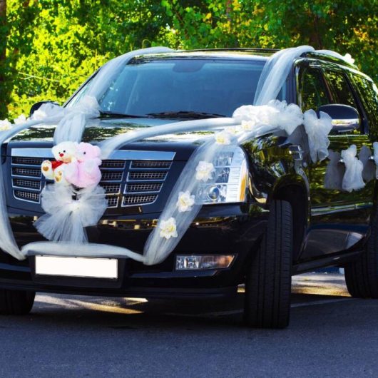 Luxury car designed for wedding image